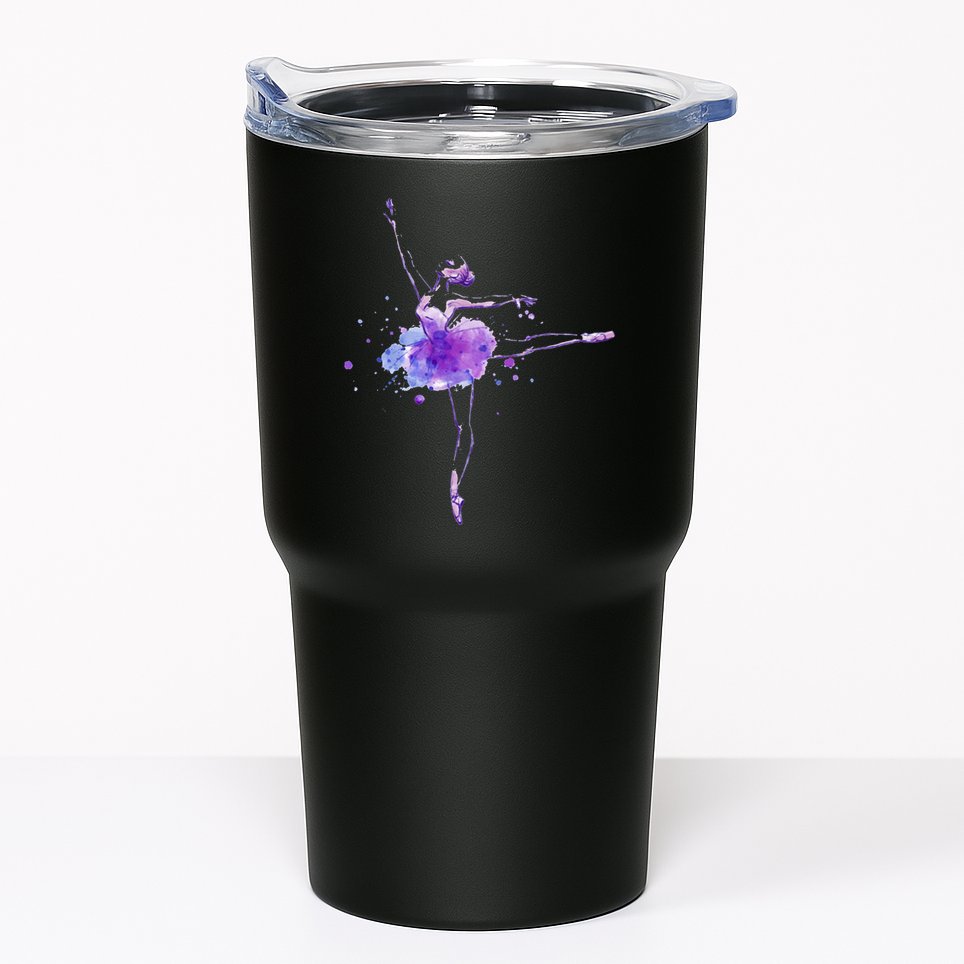 Watercolor Ballerina Tumbler