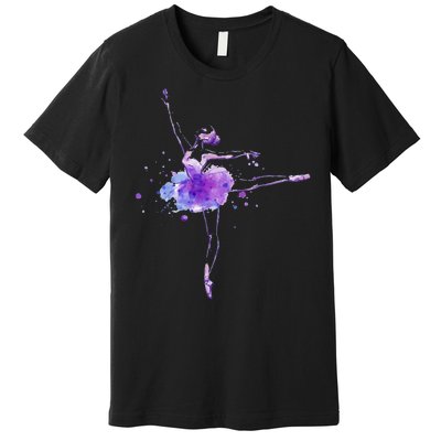 Watercolor Ballerina Premium T-Shirt