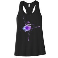 Watercolor Ballerina Women's Racerback Tank