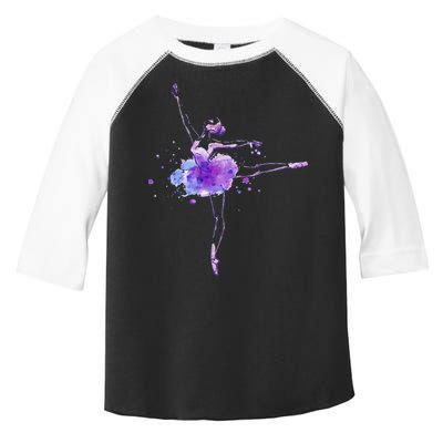 Watercolor Ballerina Toddler Fine Jersey T-Shirt