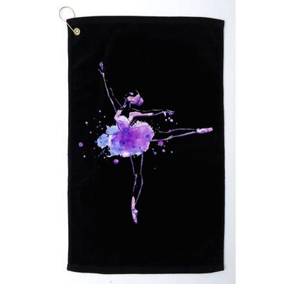 Watercolor Ballerina Golf Towel