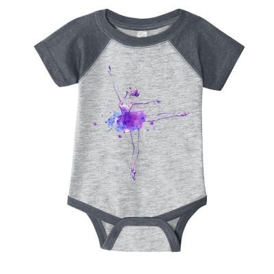 Watercolor Ballerina Infant Baby Jersey Bodysuit