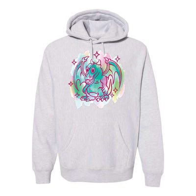 Watercolor Dragon Premium Hoodie