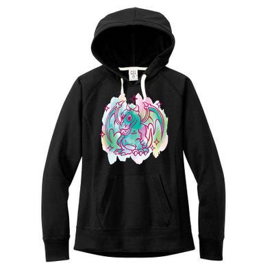 Watercolor Dragon Women's Fleece Hoodie