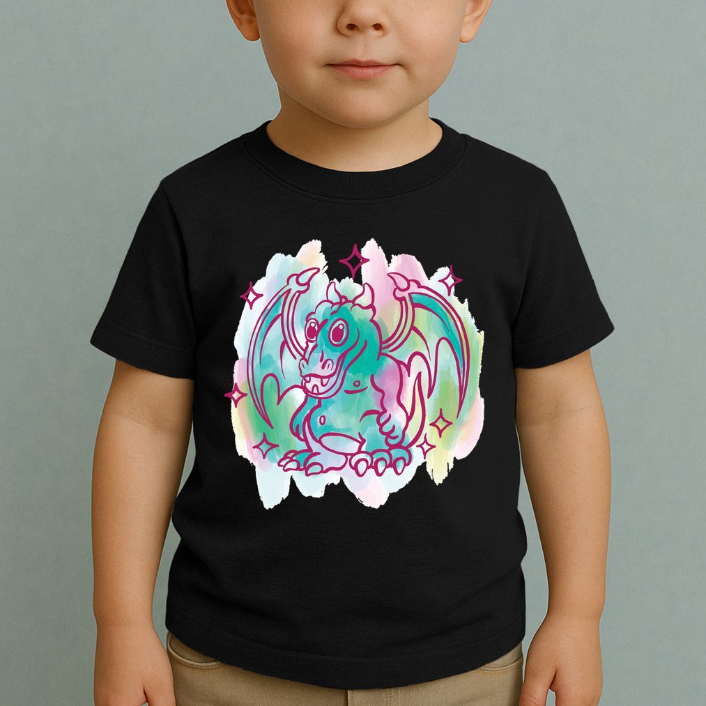 Watercolor Dragon Toddler T-Shirt