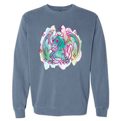 Watercolor Dragon Garment-Dyed Sweatshirt