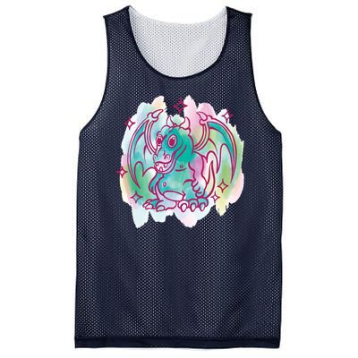 Watercolor Dragon Mesh Reversible Basketball Jersey Tank