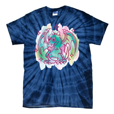 Watercolor Dragon Tie-Dye T-Shirt