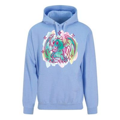 Watercolor Dragon Unisex Surf Hoodie