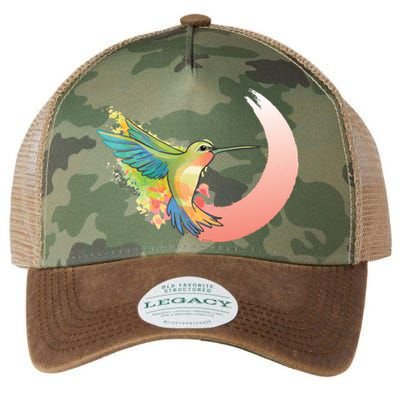 Watercolor Hummingbird Legacy Tie Dye Trucker Hat