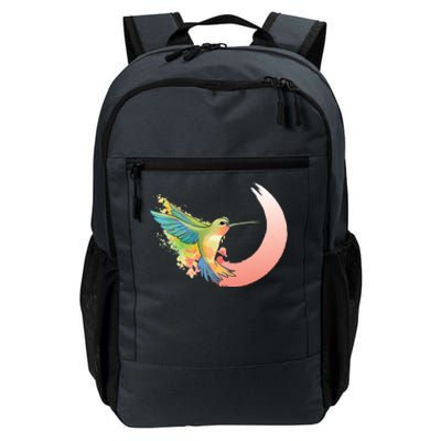 Watercolor Hummingbird Daily Commute Backpack