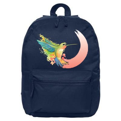 Watercolor Hummingbird 16 in Basic Backpack