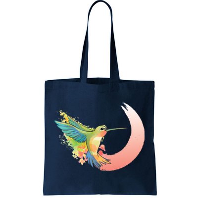 Watercolor Hummingbird Tote Bag