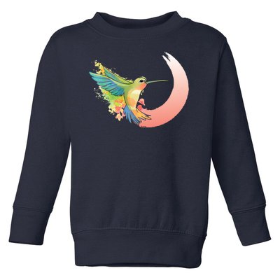 Watercolor Hummingbird Toddler Sweatshirt