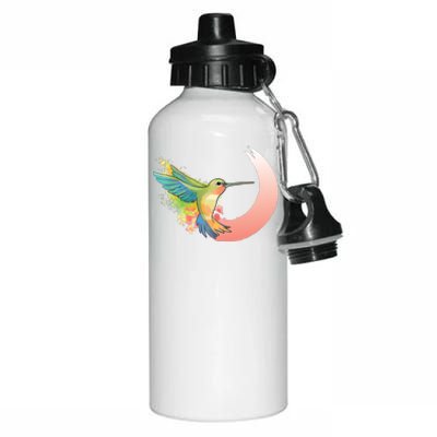 Watercolor Hummingbird Aluminum Water Bottle