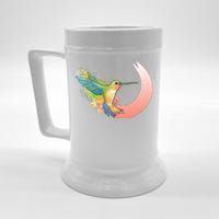 Watercolor Hummingbird Beer Stein