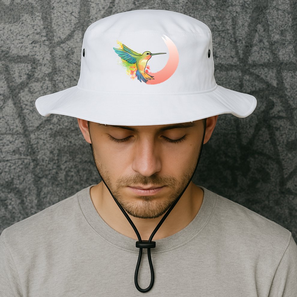 Watercolor Hummingbird Bucket Hat