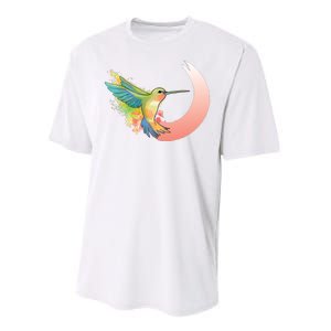 Watercolor Hummingbird Performance Sprint T-Shirt