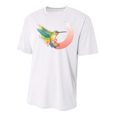 Watercolor Hummingbird Performance Sprint T-Shirt