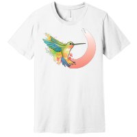 Watercolor Hummingbird Premium T-Shirt