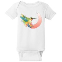 Watercolor Hummingbird Baby Bodysuit