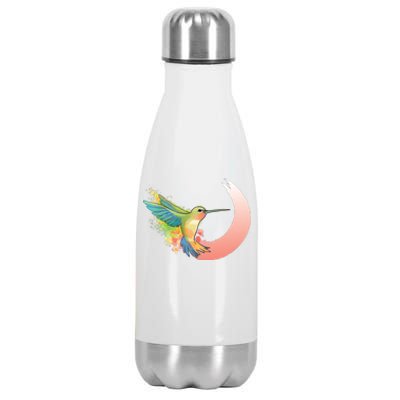 Watercolor Hummingbird Stainless Steel Insulated Water Bottle