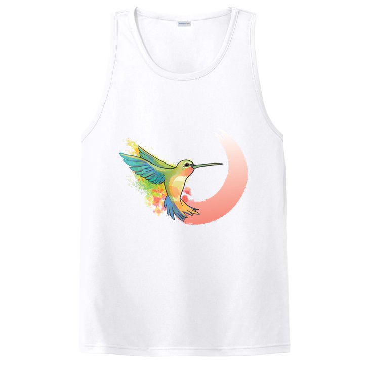 Watercolor Hummingbird PosiCharge Competitor Tank