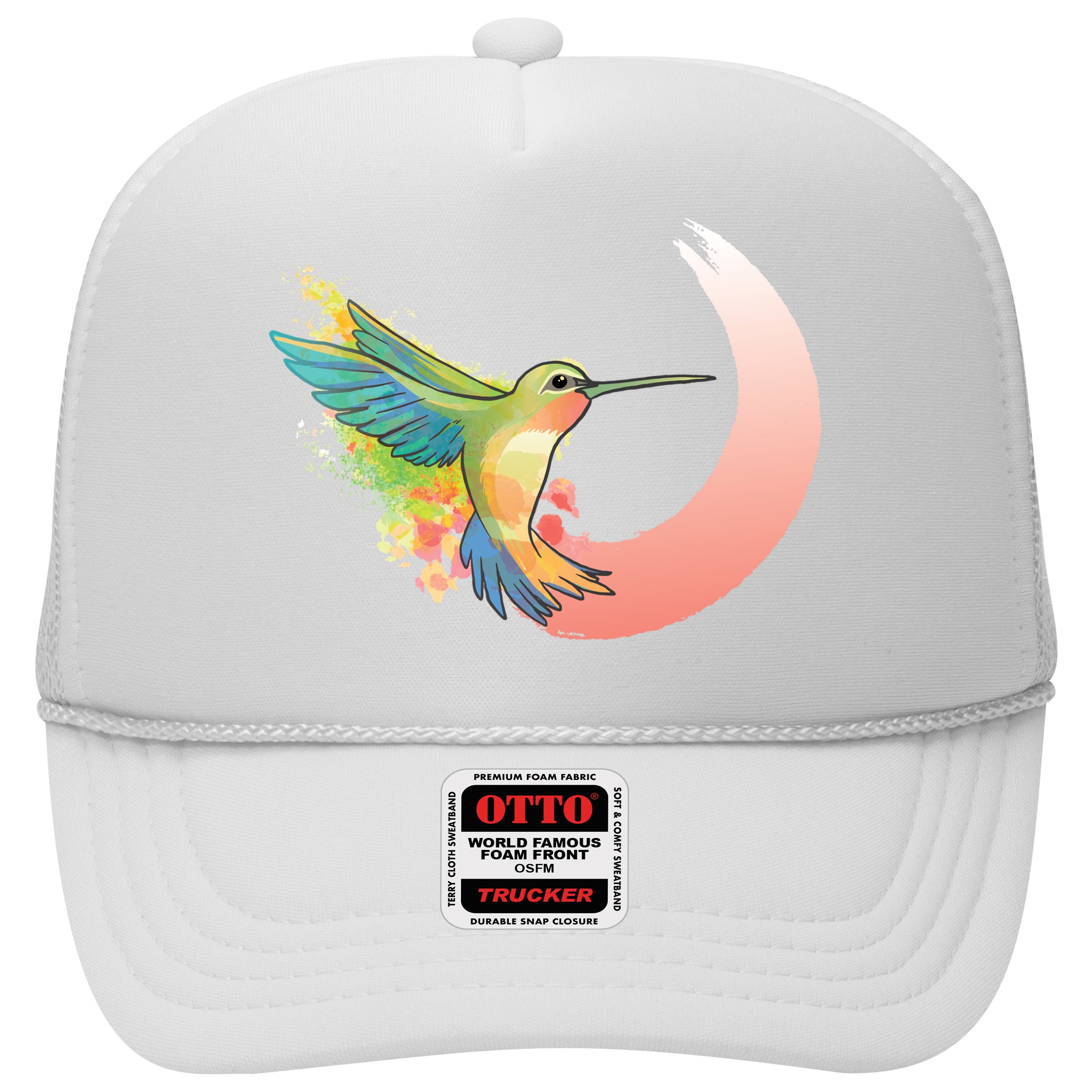 Watercolor Hummingbird Hat