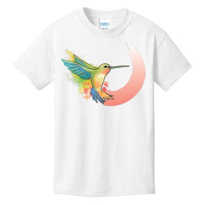 Watercolor Hummingbird Kids T-Shirt