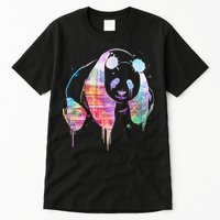 Watercolor Panda Bear Double Exposure Tall T-Shirt