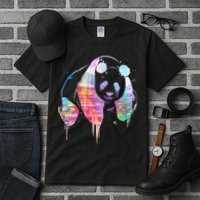 Watercolor Panda Bear Double Exposure Tall T-Shirt