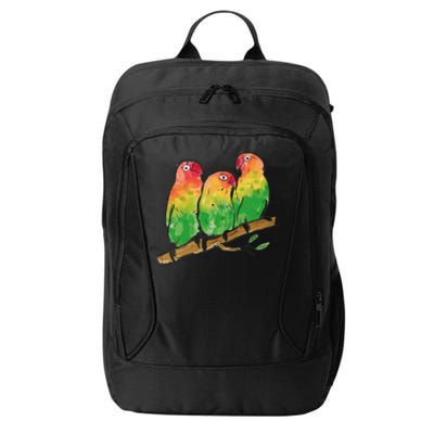 Watercolor Parrots City Backpack