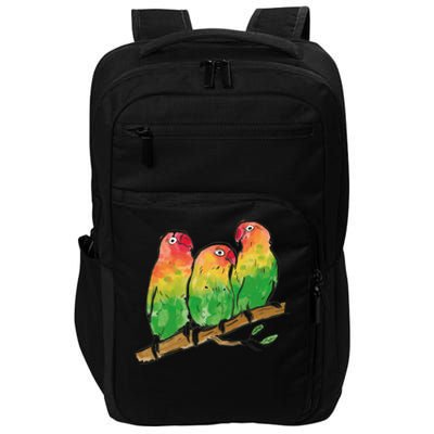 Watercolor Parrots Impact Tech Backpack