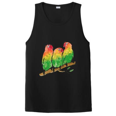 Watercolor Parrots PosiCharge Competitor Tank