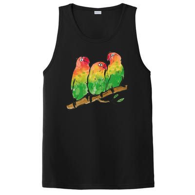 Watercolor Parrots PosiCharge Competitor Tank