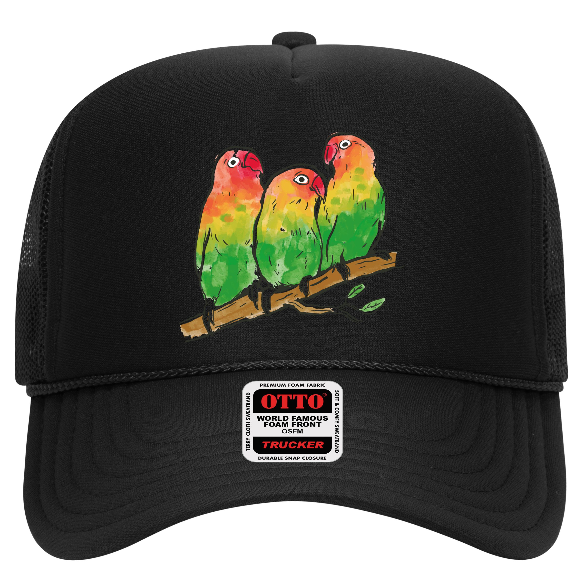 Watercolor Parrots Hat