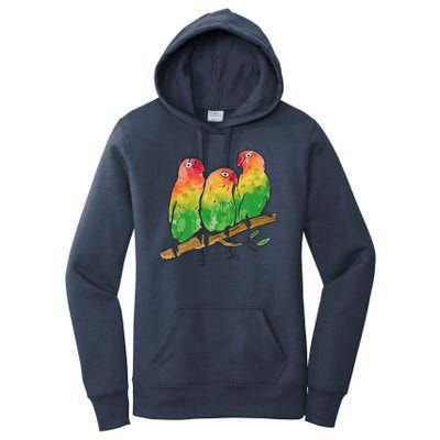 Watercolor Parrots Women's Pullover Hoodie