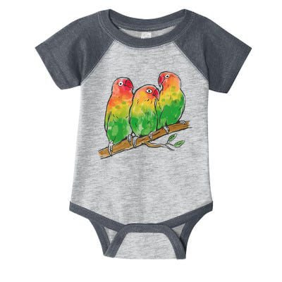 Watercolor Parrots Infant Baby Jersey Bodysuit