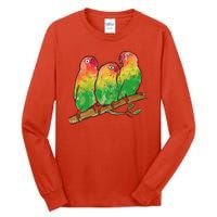 Watercolor Parrots Tall Long Sleeve T-Shirt