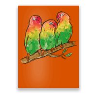 Watercolor Parrots Poster