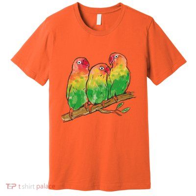 Watercolor Parrots Premium T-Shirt
