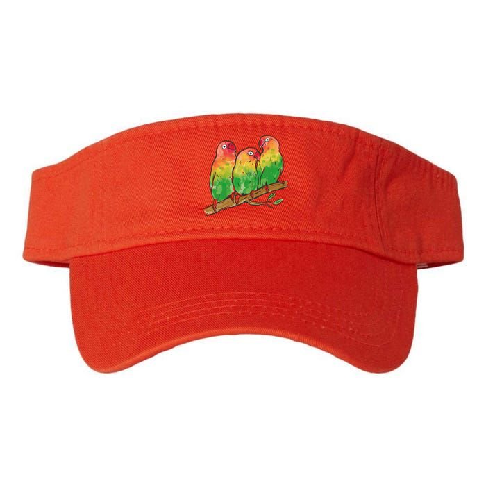 Watercolor Parrots Valucap Bio-Washed Visor