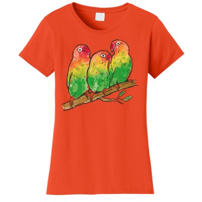 Watercolor Parrots Women's T-Shirt