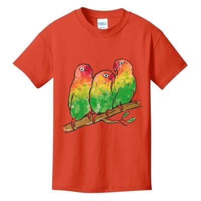 Watercolor Parrots Kids T-Shirt