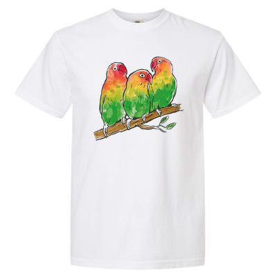 Watercolor Parrots Garment-Dyed Heavyweight T-Shirt