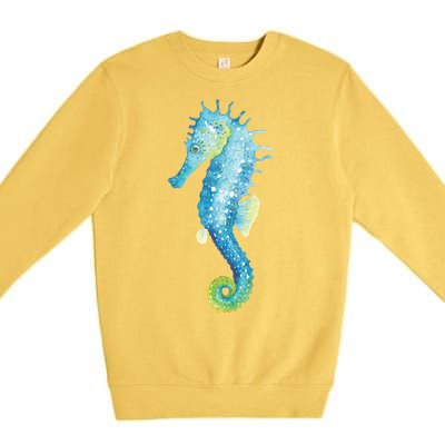 Watercolor Seahorse Premium Crewneck Sweatshirt