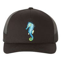 Watercolor Seahorse Yupoong Adult 5-Panel Trucker Hat