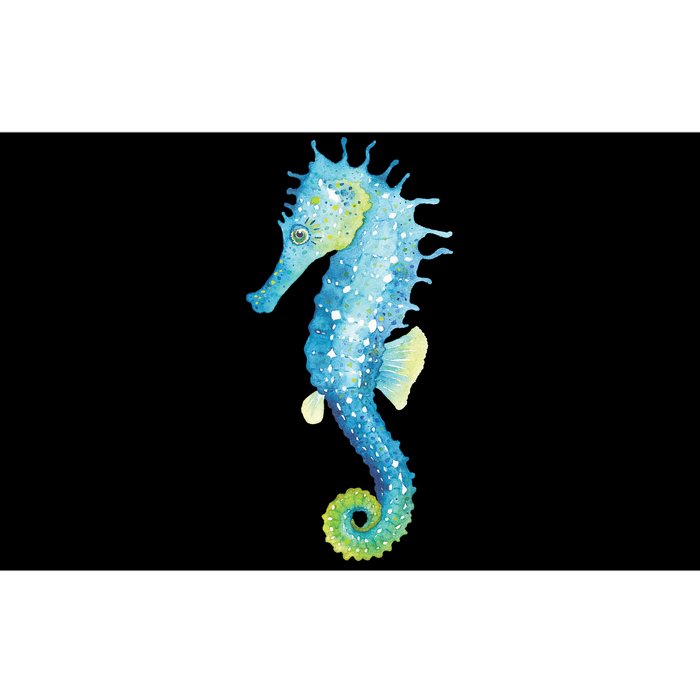 Watercolor Seahorse Bumper Sticker