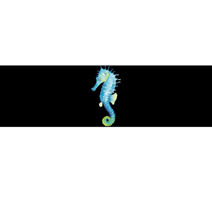 Watercolor Seahorse Bumper Sticker