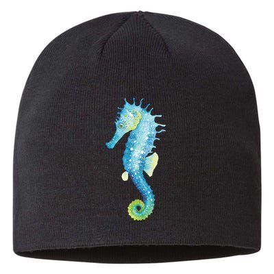 Watercolor Seahorse Sustainable Beanie